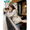 image:imageBAGSMART 2 in 1 Puffy Camera Sling Bag for Photographer Everyday Shoulder Crossbody Bag with Pockets Digital Camera Case for DSLRMirrorless Light BeigeLight Beige