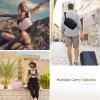 image:imageBAGSMART Bag for DSLR Camera Waterproof Crossbody Camera Case with Padded Shoulder Strap AntiTheft Shoulder Bag Black