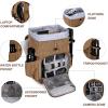 image:imageBAGSMART Camera Backpack DSLR Camera Bag Backpacks for Photographers Waterproof AntiTheft Photography Backpack with 15 Inch Laptop Compartment amp Tripod Holder Ivory WhiteCkhakisingle Buckle