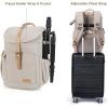 image:imageBAGSMART Camera Backpack DSLR Camera Bag Backpacks for Photographers Waterproof AntiTheft Photography Backpack with 15 Inch Laptop Compartment amp Tripod Holder Ivory WhiteAivory Whitesingle Buckle