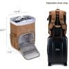 image:imageBAGSMART Camera Backpack DSLR Camera Bag Backpacks for Photographers Waterproof AntiTheft Photography Backpack with 15 Inch Laptop Compartment amp Tripod Holder Ivory WhiteCkhakisingle Buckle