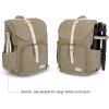image:imageBAGSMART Camera Backpack DSLR Camera Bag Backpacks for Photographers Waterproof AntiTheft Photography Backpack with 15 Inch Laptop Compartment amp Tripod Holder Ivory WhiteDgreensingle Buckle