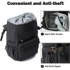 image:imageBAGSMART Camera Backpack DSLR Camera Bag Backpacks for Photographers Waterproof AntiTheft Photography Backpack with 15 Inch Laptop Compartment amp Tripod Holder Ivory WhiteEblackdouble Buckle