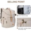 image:imageBAGSMART Camera Backpack DSLR Camera Bag Backpacks for Photographers Waterproof AntiTheft Photography Backpack with 15 Inch Laptop Compartment amp Tripod Holder Ivory WhiteAivory Whitesingle Buckle