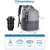 image:imageBAGSMART Camera Backpack DSLR SLR Small Camera Bags for Photographers Compatible for Sony Canon Nikon Shoulder Strap 2in1 Travel Backpack Fits 129 iPad GrayGray