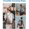 image:imageBAGSMART Camera Backpack DSLR SLR Small Camera Bags for Photographers Compatible for Sony Canon Nikon Shoulder Strap 2in1 Travel Backpack Fits 129 iPad GrayBlack