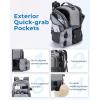 image:imageBAGSMART Camera Backpack DSLR SLR Small Camera Bags for Photographers Compatible for Sony Canon Nikon Shoulder Strap 2in1 Travel Backpack Fits 129 iPad GrayGray