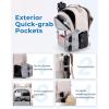 image:imageBAGSMART Camera Backpack DSLR SLR Small Camera Bags for Photographers Compatible for Sony Canon Nikon Shoulder Strap 2in1 Travel Backpack Fits 129 iPad GrayBeige