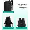 image:imageBAGSMART Camera Bag DSLR SLR Camera Backpack Fits up to 156 Laptop Camera Case for Photographers with Waterproof Rain Cover Tripod Holder BlackBlack