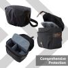 image:imageBAGSMART Camera Bag SLR DSLR Canvas Crossbody Camera Case Compact Camera Shoulder Bag with Rain Cover for Women and Men Ivory White01Black