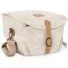 image:imageBAGSMART Camera Bag SLR DSLR Canvas Crossbody Camera Case Compact Camera Shoulder Bag with Rain Cover for Women and Men Ivory White02Ivory White
