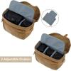 image:imageBAGSMART Camera Bag SLR DSLR Canvas Crossbody Camera Case Compact Camera Shoulder Bag with Rain Cover for Women and Men Ivory White02Kahki