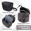 image:imageBAGSMART Camera Bag SLR DSLR Canvas Crossbody Camera Case Compact Camera Shoulder Bag with Rain Cover for Women and Men Ivory White03Gray