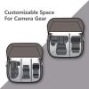image:imageBAGSMART Camera Bag SLR DSLR Canvas Crossbody Camera Case Compact Camera Shoulder Bag with Rain Cover for Women and Men Ivory White03Gray