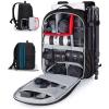 image:imageBAGSMART Camera Bag for DSLR Waterproof Camera Backpacks for Photographers Camera Case with Laptop Compartment156 BlackBlack