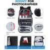 image:imageBAGSMART Camera Bag for DSLR Waterproof Camera Backpacks for Photographers Camera Case with Laptop Compartment156 BlackBlack