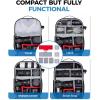 image:imageBAGSMART Camera Bag for DSLR Waterproof Camera Backpacks for Photographers Camera Case with Laptop Compartment156 BlackBlack