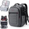 image:imageBAGSMART Camera Bag for DSLR Waterproof Camera Backpacks for Photographers Camera Case with Laptop Compartment156 BlackGrey