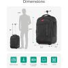 image:imageBAGSMART Camera Bag for Photographers Professional Camera Bag Fits up to 156 Laptop DSLRDronesTripod Camera Case with Rain Cover BlackGrey