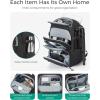 image:imageBAGSMART Camera Bag for Photographers Professional Camera Bag Fits up to 156 Laptop DSLRDronesTripod Camera Case with Rain Cover BlackLight Black