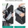 image:imageBAGSMART Camera Bag for Photographers Professional Camera Bag Fits up to 156 Laptop DSLRDronesTripod Camera Case with Rain Cover BlackLight Grey