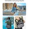 image:imageBAGSMART Camera Sling Bag Small Camera Bags for Photographers with Tripod Holder Waterproof DSLRSLRMirrorless Camera Bags Crossbody with Rain Cover Compatible with Canon Sony Nikon BeigeBeige