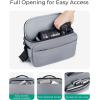 image:imageBAGSMART Camera Sling Bag Small Camera Bags for Photographers with Tripod Holder Waterproof DSLRSLRMirrorless Camera Bags Crossbody with Rain Cover Compatible with Canon Sony Nikon BeigeGray