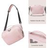 image:imageBAGSMART DSLR Camera Bag Waterproof Crossbody Camera Case with Padded Shoulder Strap AntiTheft Bag Pink