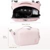 image:imageBAGSMART DSLR Camera Bag Waterproof Crossbody Camera Case with Padded Shoulder Strap AntiTheft Bag Pink