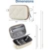 image:imageBAGSMART Digital Camera Case Protective Puffy Camera Case with 2 Carrying Ways Lightweight amp Waterproof Small Camera Bag for Canon PowerShot G7X Mark IIIIISony DSCW800DSCW830  BeigeCamel
