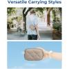 image:imageBAGSMART Digital Camera Case Protective Puffy Camera Case with 2 Carrying Ways Lightweight amp Waterproof Small Camera Bag for Canon PowerShot G7X Mark IIIIISony DSCW800DSCW830  BeigeCamel