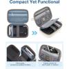 image:imageBAGSMART Digital Camera Case Protective Puffy Camera Case with 2 Carrying Ways Lightweight amp Waterproof Small Camera Bag for Canon PowerShot G7X Mark IIIIISony DSCW800DSCW830  BeigeBeige