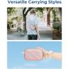 image:imageBAGSMART Digital Camera Case Protective Puffy Camera Case with 2 Carrying Ways Lightweight amp Waterproof Small Camera Bag for Canon PowerShot G7X Mark IIIIISony DSCW800DSCW830  BeigePink