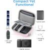 image:imageBAGSMART Digital Camera Case Protective amp Waterproof Small Camera Case with Shoulder Strap Lightweight Camera Sling Bag for Canon PowerShot ELPH 180190  Sony DSCW800DSCW830  PinkBaby Pink