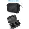 image:imageBAGSMART Digital Camera Case Protective amp Waterproof Small Camera Case with Shoulder Strap Lightweight Camera Sling Bag for Canon PowerShot ELPH 180190  Sony DSCW800DSCW830  PinkBlack