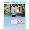 image:imageBAGSMART Digital Camera Case Protective amp Waterproof Small Camera Case with Shoulder Strap Lightweight Camera Sling Bag for Canon PowerShot ELPH 180190  Sony DSCW800DSCW830  PinkBaby Pink