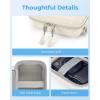 image:imageBAGSMART Digital Camera Case Protective amp Waterproof Small Camera Case with Shoulder Strap Lightweight Camera Sling Bag for Canon PowerShot ELPH 180190  Sony DSCW800DSCW830  PinkBeige
