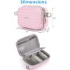 image:imageBAGSMART Digital Camera Case Protective amp Waterproof Small Camera Case with Shoulder Strap Lightweight Camera Sling Bag for Canon PowerShot ELPH 180190  Sony DSCW800DSCW830  PinkBaby Pink
