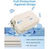 image:imageBAGSMART Digital Camera Case Protective amp Waterproof Small Camera Case with Shoulder Strap Lightweight Camera Sling Bag for Canon PowerShot ELPH 180190  Sony DSCW800DSCW830  PinkBeige