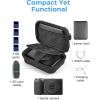 image:imageBAGSMART Digital Camera Case Protective amp Waterproof Small Camera Case with Shoulder Strap Lightweight Camera Sling Bag for Canon PowerShot ELPH 180190  Sony DSCW800DSCW830  PinkBlack