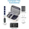 image:imageBAGSMART Digital Camera Case Protective amp Waterproof Small Camera Case with Shoulder Strap Lightweight Camera Sling Bag for Canon PowerShot ELPH 180190  Sony DSCW800DSCW830  PinkBrown