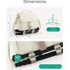 image:imageBAGSMART Small Camera Bag DSLR Camera Case for Camera Lens amp Accessories UltraLight Compact Crossbody Camcorder Bags with Rain CoverTripod Straps CamelBeige