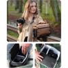 image:imageBAGSMART Small Camera Bag for Photographers Compact Camera Shoulder Bags for DSLRSLRMirrorless Cameras Waterproof Crossbody Camera Case with Tripod Holder Khaki