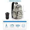 image:imageBAGSMART Small Camera Sling Bag DSLRSLR Camera Bag Fits 11 Tablet Camera Shoulder Bag for Photographers With Tripod Holder