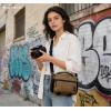 image:imageBAGSMART Small Camera Sling Bag for Photographers Compact Camera Shoulder Bags for DSLRSLRMirrorless Cameras Waterproof Crossbody Camera Case with Tripod Holder Grey06Khaki Brown