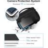 image:imageBAGSMART Small Camera Sling Bag for Photographers Compact Camera Shoulder Bags for DSLRSLRMirrorless Cameras Waterproof Crossbody Camera Case with Tripod Holder Grey01Black