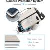image:imageBAGSMART Small Camera Sling Bag for Photographers Compact Camera Shoulder Bags for DSLRSLRMirrorless Cameras Waterproof Crossbody Camera Case with Tripod Holder Grey03Ivory White