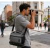image:imageBAGSMART Small Camera Sling Bag for Photographers Compact Camera Shoulder Bags for DSLRSLRMirrorless Cameras Waterproof Crossbody Camera Case with Tripod Holder Grey02Grey