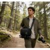 image:imageBAGSMART Small Camera Sling Bag for Photographers Compact Camera Shoulder Bags for DSLRSLRMirrorless Cameras Waterproof Crossbody Camera Case with Tripod Holder Grey01Black