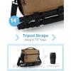 image:imageBAGSMART Small Camera Sling Bag for Photographers Compact Camera Shoulder Bags for DSLRSLRMirrorless Cameras Waterproof Crossbody Camera Case with Tripod Holder Grey06Khaki Brown